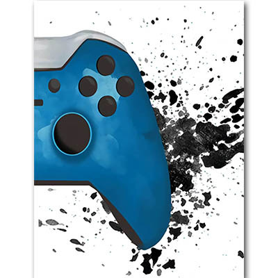 Picture of AliExpress hot sale game handle hanging painting abstract watercolor boy living room bedroom decoration canvas painting core