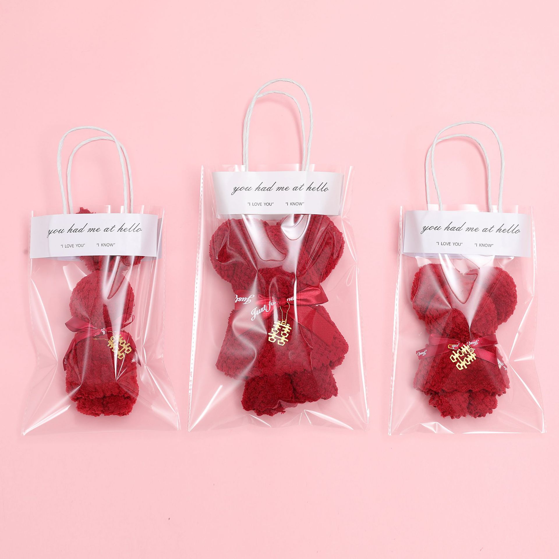 Picture of Bear Towel Souvenir Wedding Opening Small Gift Kindergarten Graduation Wedding Shop Creative and Practical Return Gift Wholesale