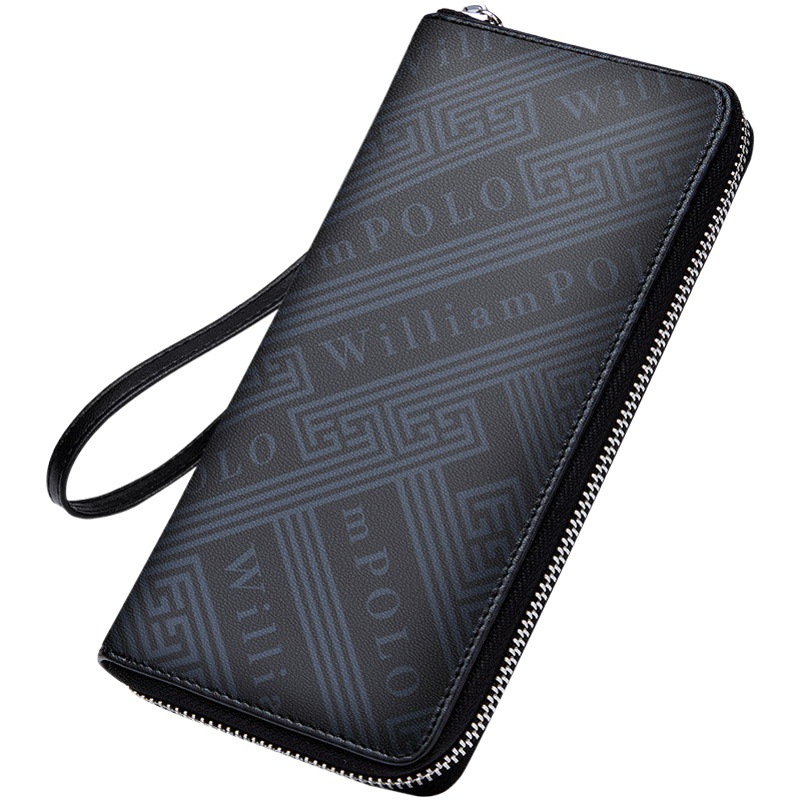 Emperor Paul Wallet Men's Genuine Leather Long High-End Clutch Bag Large Capacity Multi-Card Slot Anti-Theft Brush Wallet for Men