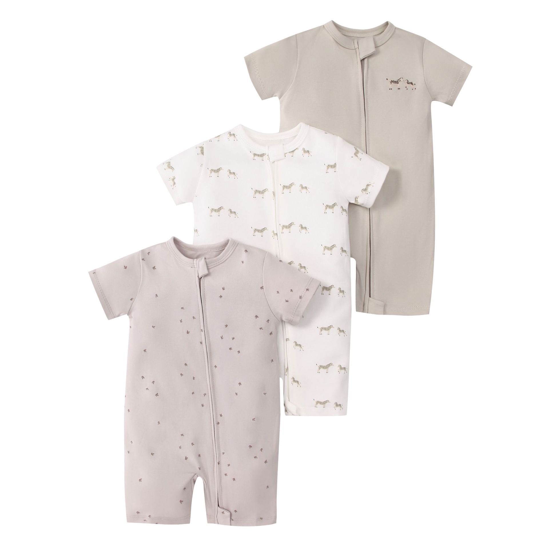Picture of Foreign trade children's clothing summer baby jumpsuit short sleeve double zipper climbing clothing newborn baby gift box for cross-border