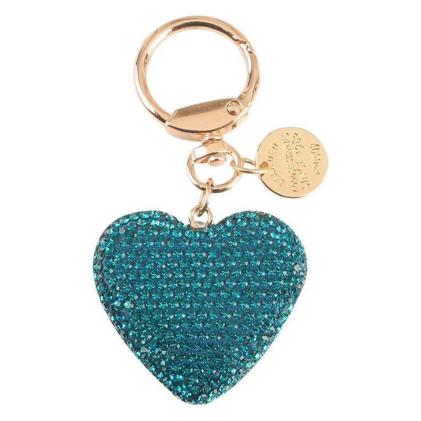 New Love Alloy Keychain Creative Diamond Love Headphone Cover Bag Pendant Text Metal Tag Accessories