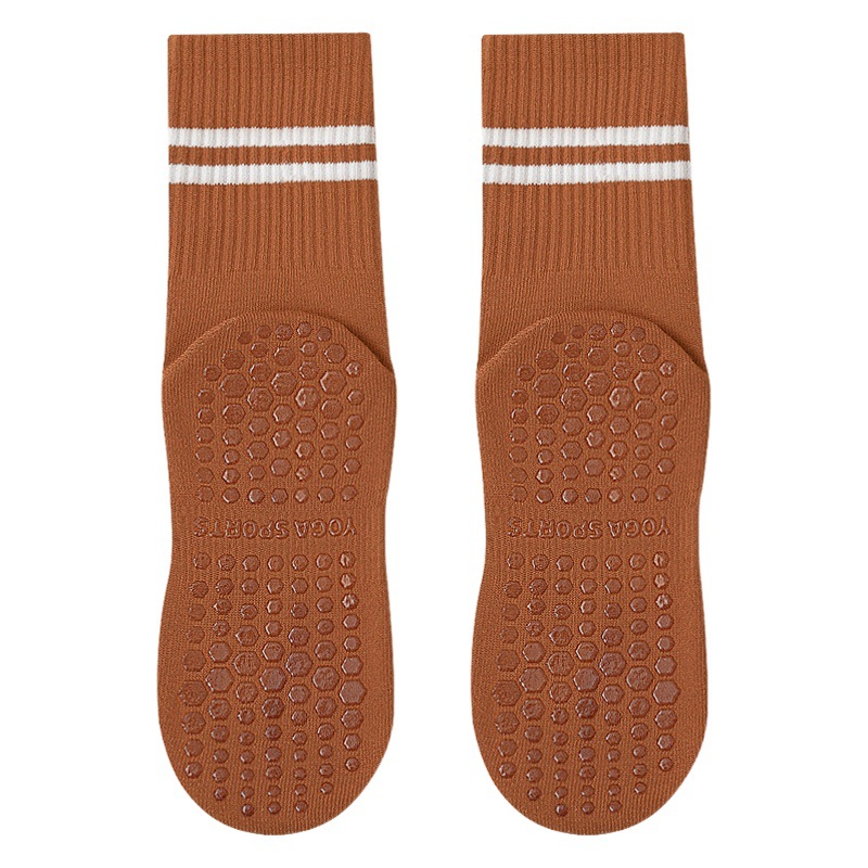 Yoga Socks Women's Mid-length Socks Cotton Socks Non-slip Silicone Indoor Fitness Shark Pants with Pilates Women's Sports Socks