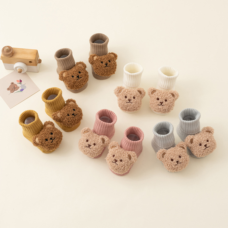 Picture of 24 baby spring and autumn a cotton tube dispensing non-slip floor socks baby socks cartoon toddler socks wholesale