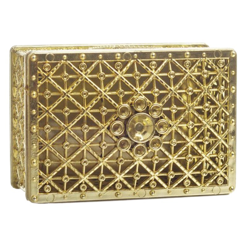 Factory direct supply creative candy box personality hollow gold plated silver aromatherapy box wedding candy box storage box