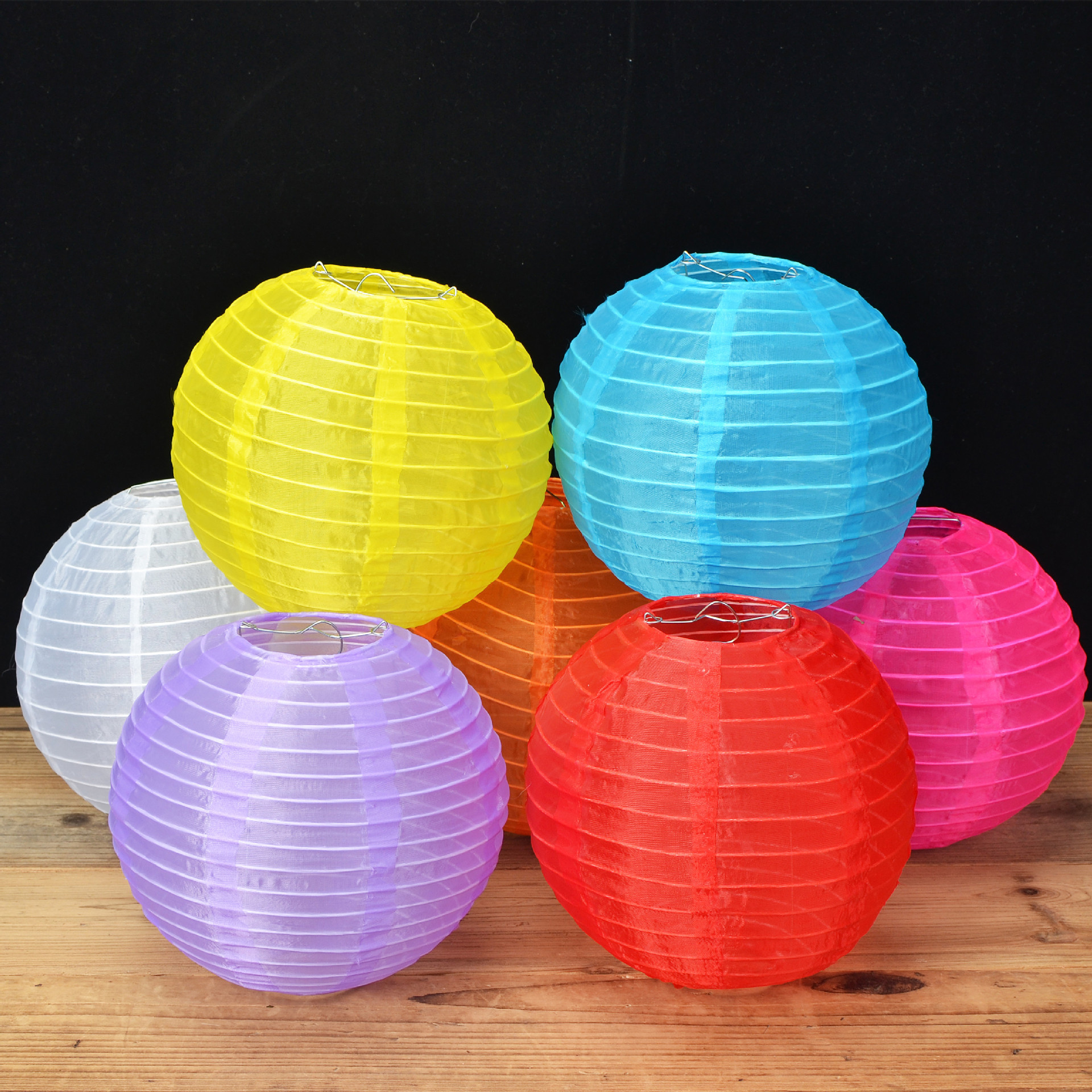 Picture of Outdoor Waterproof Round Silk Lantern Mid-Autumn Festival and National Day Shopping Mall Decorative Lantern Sun Protection and Durable Holiday Cloth Lantern