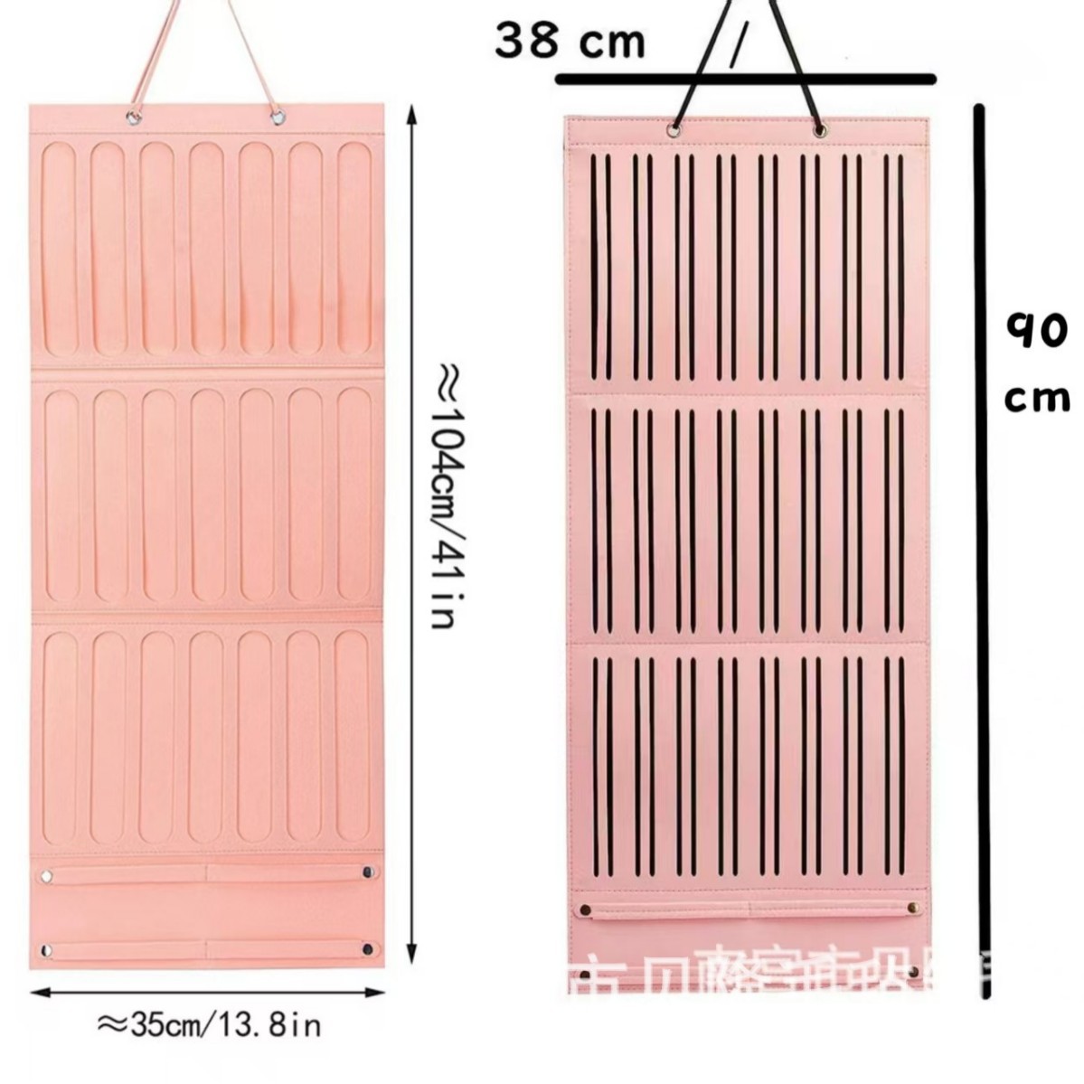 Felt Hanging Bag Hairpin Hairband Felt Storage Bag Wall-mounted Hairpin Finishing Hanging Bag Hair Band Storage Bag
