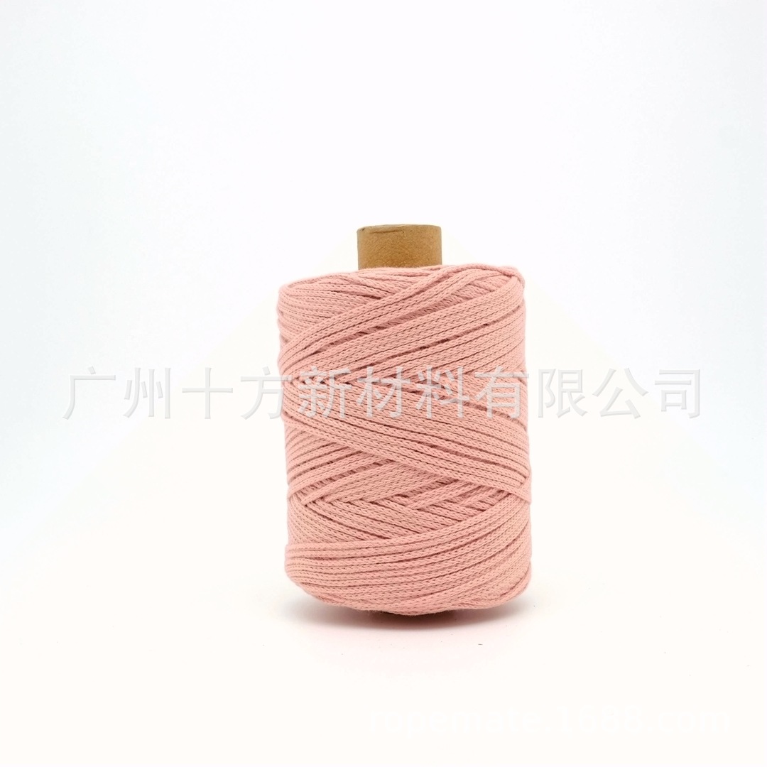 Picture of Wholesale color 1.5mm round strand yarn combed cotton thread crochet wool knitting handmade thread DIY cotton rope