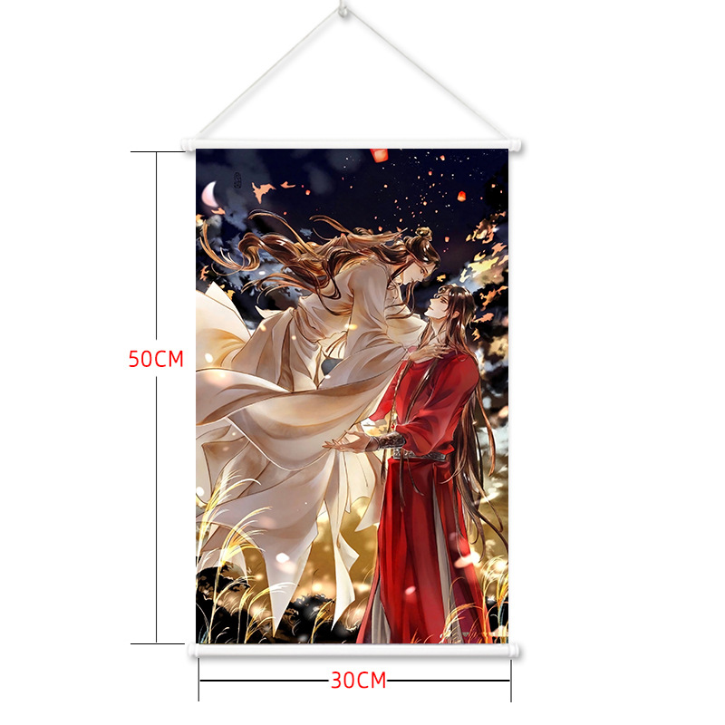 Picture of Shenzhen factory God blessing hanging painting wholesale comic exhibition peripheral scroll painting spray painting secondary yuan Anime Poster