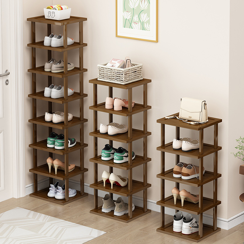 Simple Shoe Rack Small Narrow Household Multi-Layer Door Rack Bedroom Corridor Popular Storage Dormitory Shoe Cabinet Wholesale