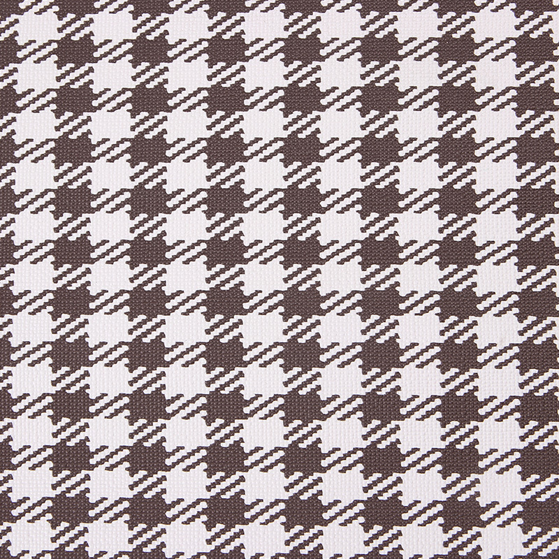 Picture of K1829 classic style black and white houndstooth printed leather fabric scratch-resistant wear-resistant film process in stock wholesale