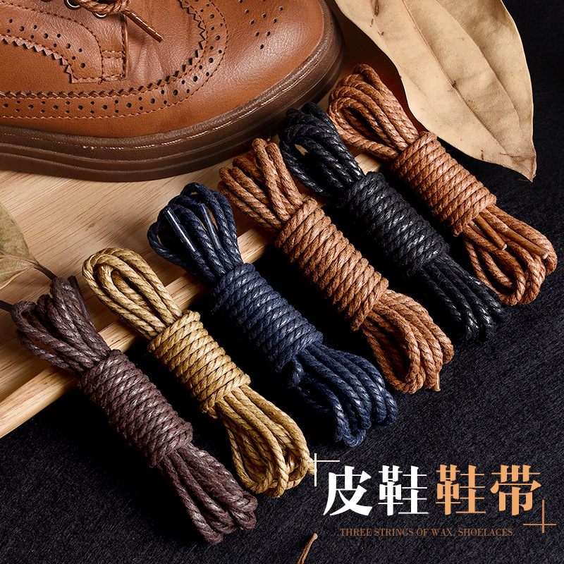 Waxed leather shoes shoes strap round casual shoes bean shoes martin boots coconut black and white color wholesale set wisdom