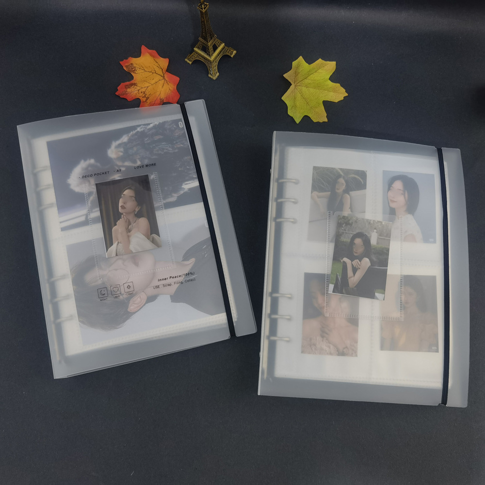 Ins Korean version A5 frosted love loose-leaf book 3 inch Polaroid photo album loose-leaf book girl star chasing photo storage book