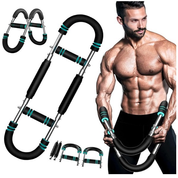 Multifunctional U-Shaped Arm Strength Device for Men's Fitness Training Chest Muscle Arm Strength Stick Twister Arm Trainer