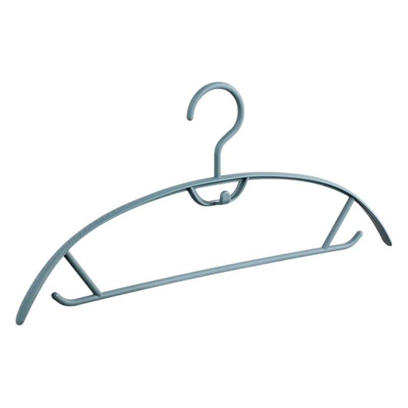 Seamless Clothes Hanger Semi-round Thickened Wide Shoulder Clothes Hanger Household Adult Dry and Wet Plastic Non-slip Clothes Hanger Wholesale