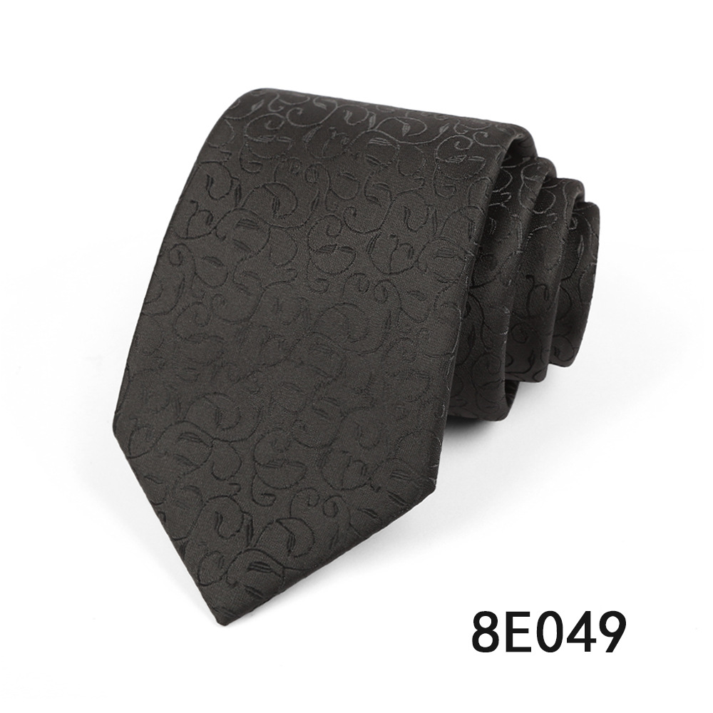 Picture of Men's Tie Business Casual Stripesd Tie 8cm Polyester Jacquard Embroider Print Tie Wholesale Formal Wear