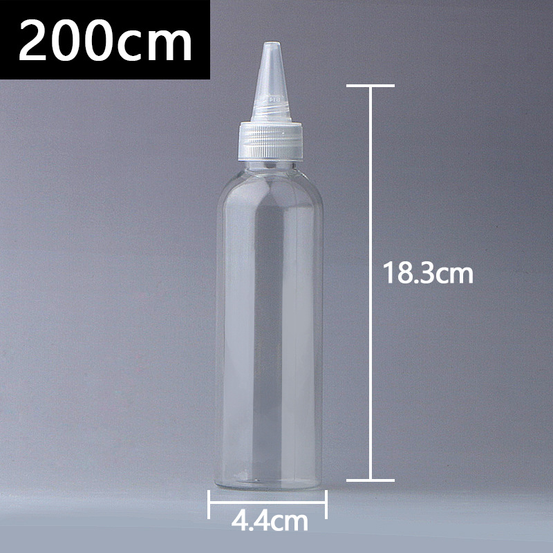 Picture of Wholesale 50 200 500ml ml squeeze bottle color bottle emulsion pigment bottled transparent plastic pointed nose bottle