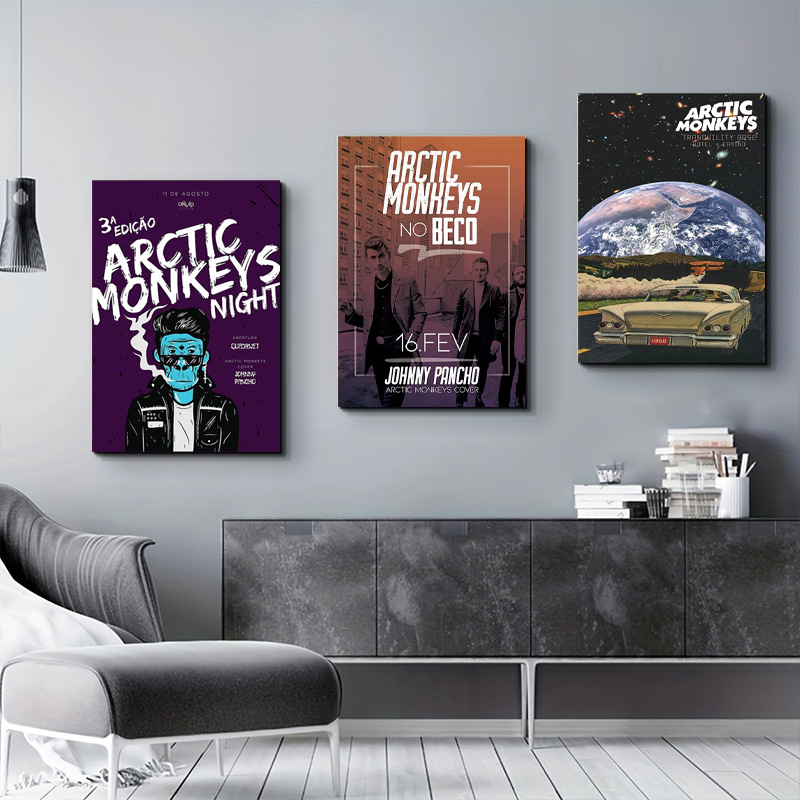 Picture of Nordic Home Living Room Decorative Painting Universe Planet Canvas Painting Poster Xuan Advanced Sense Hanging Painting Bedroom HD Painting Core