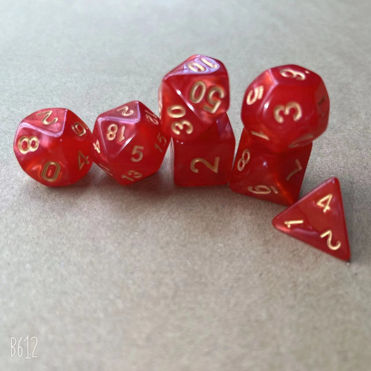 Picture of Multi-sided dice seven-piece Dungeons and Dragons table game dice DND sieve TRPG running group Amazon quick sale