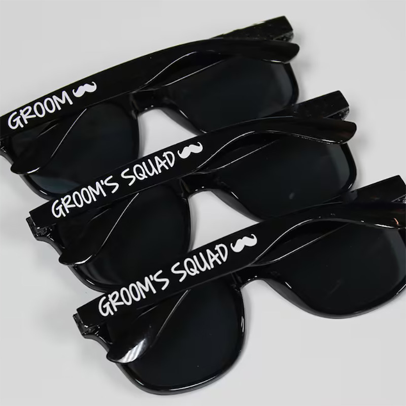 Cross Border Groom Black Sunglasses Groom Best Man Wedding Decoration Gift Bachelorette Party Photo Props