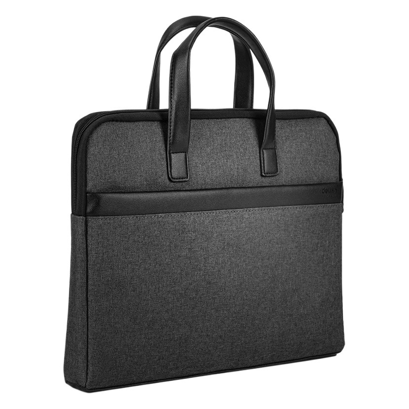 Deli 63751 Portable Document Bag Economic Census Multi-layer Briefcase Handbag Meeting Information Bag Printing logo