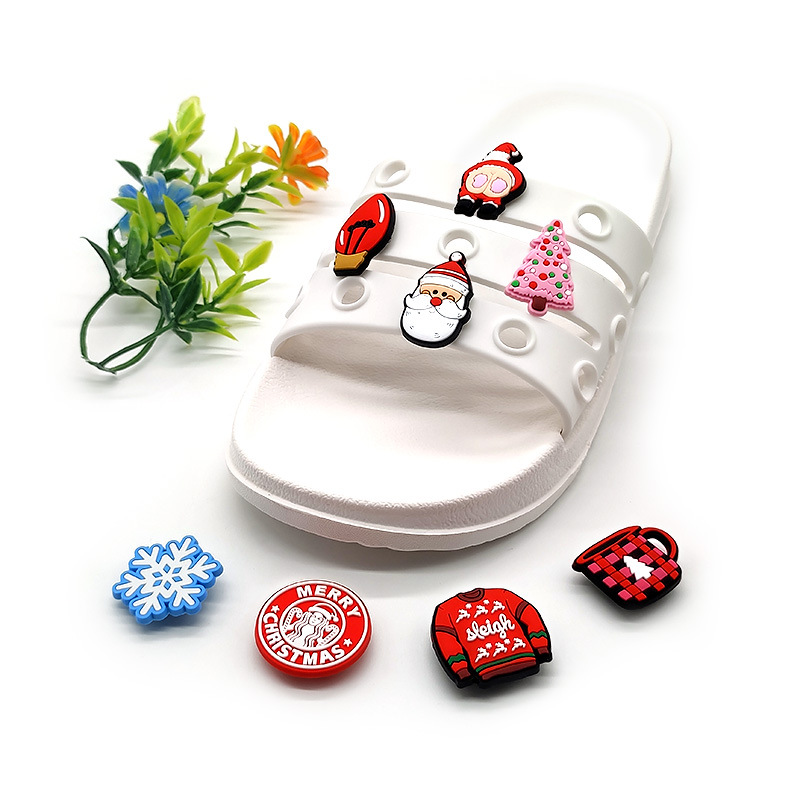 Picture of New Cave Shoes Accessories PVC Shoe Flower Shoe Buckle Cute Cartoon Christmas Holiday Peripheral DIY Decorative Shoe Flower Buckle
