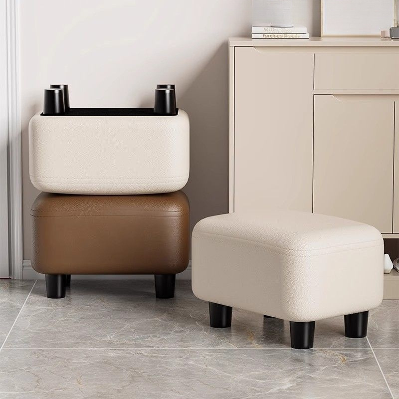 Shoe changing bench for door, home entryway, small stool for wearing shoes, sofa soft cover, living room low bench, bench stool, seat cushion