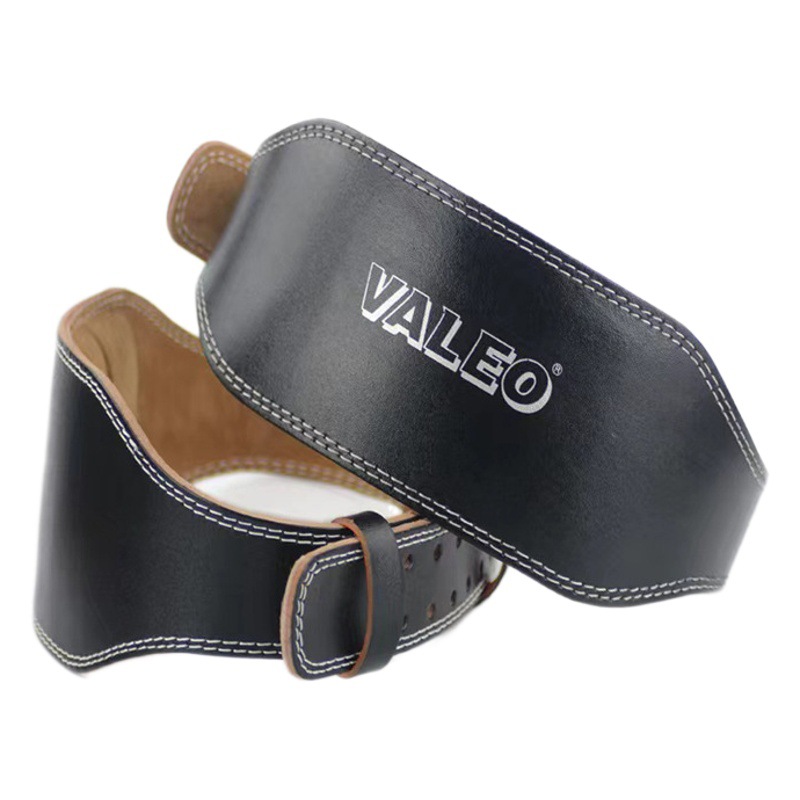 Fitness belt cowhide men's and women's VALEO squat hard pull weightlifting waist protection sports belt protection wholesale