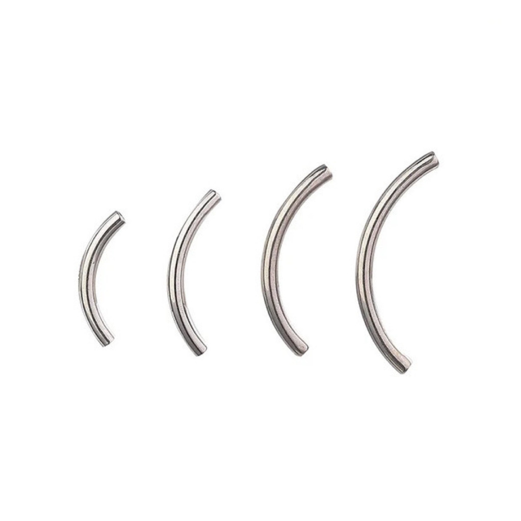 Picture of G23 Titanium Puncture Jewelry Inner Teeth Curved Rod Curved Nail Nail Nail Tail G Nail Lip Nail Accessories Factory in stock 6-16m