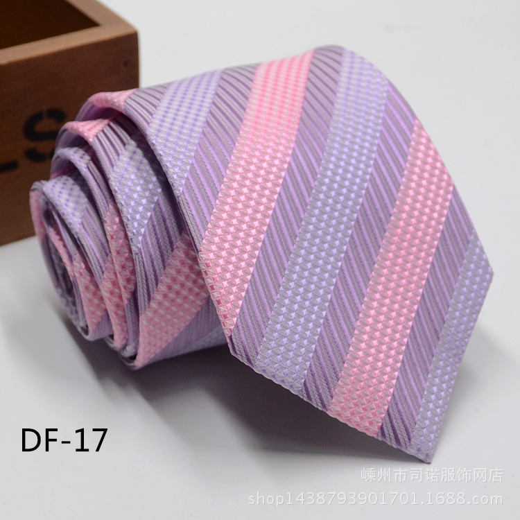 Picture of Tie business formal men's tie polyester yarn Arrow 8cm business tie