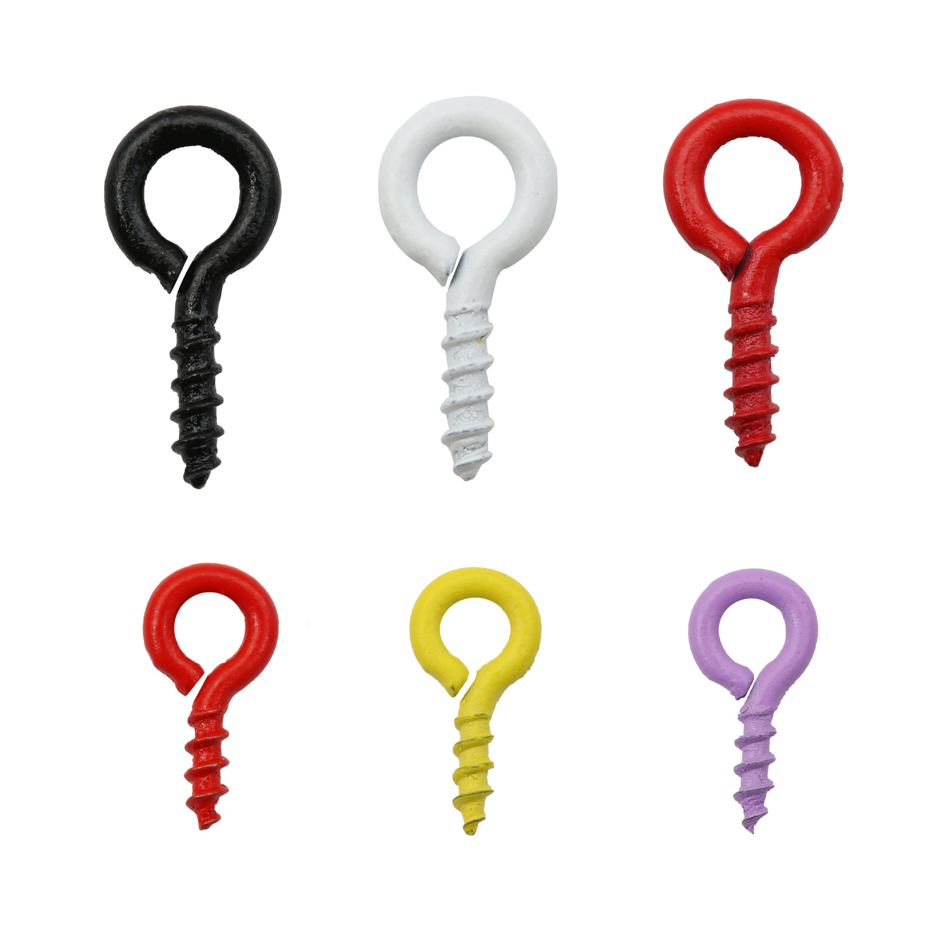 Picture of Handmade DIY jewelry accessories 100 pice color spray paint sheep angle nail screw jewelry material wholesale sheep eye nail