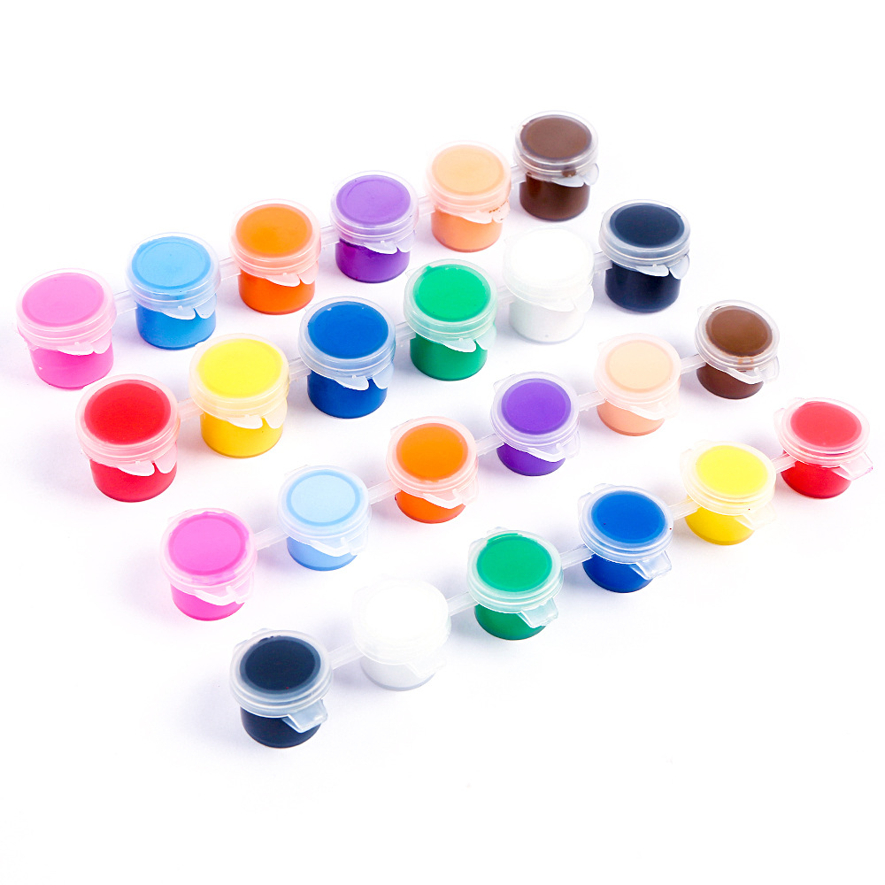 Picture of Six-Piece Hand-Painted Acrylic Paint 3ml 5ml Kidsren's Painting Pigment Kindergarten DIY Art Graffiti Materials