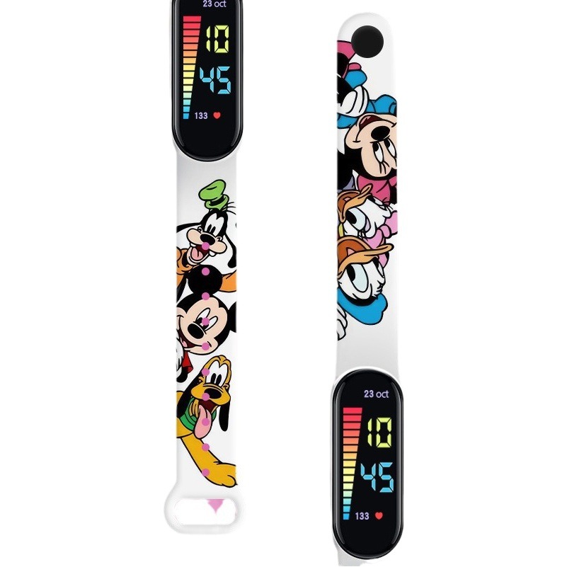 Picture of Cross-border in stock meters 12 printed LED waterproof electronic watch cartoon student cute bracelet wristband watch wholesale