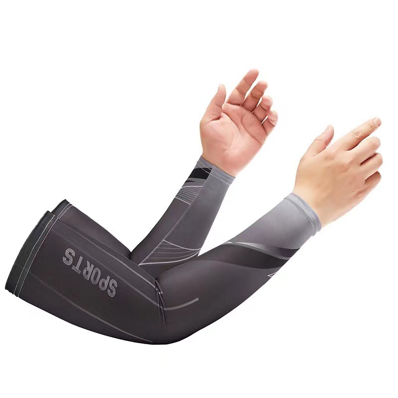 Picture of Sun protection ice oversleeve men's oversleeve Ice Silk gloves women's summer thin UV protection riding face towel driving source