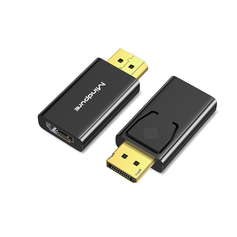 Picture of dp to hdmi adapter 4k hd dp male to female video computer monitor adapter dp to hdmi