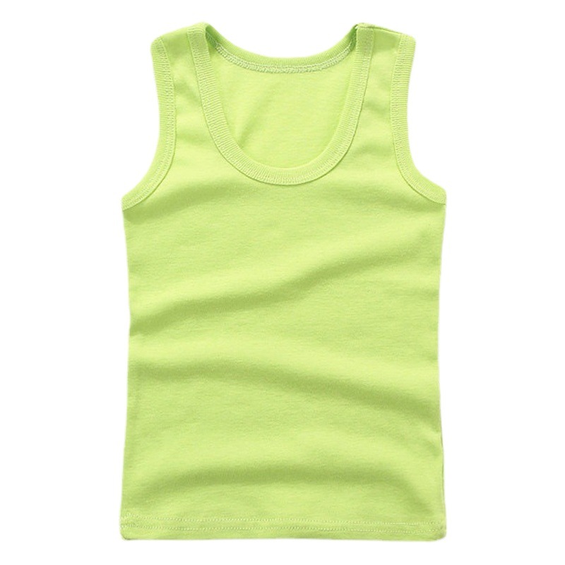 Children's vest Pure Cotton Boys' I-shaped hurdle girls' small sling children's underwear summer girls' base