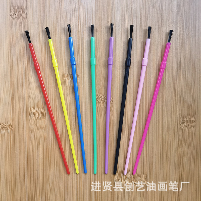 Children's brush 16.5cm material Rod brush paint brush children's DIY painting brush
