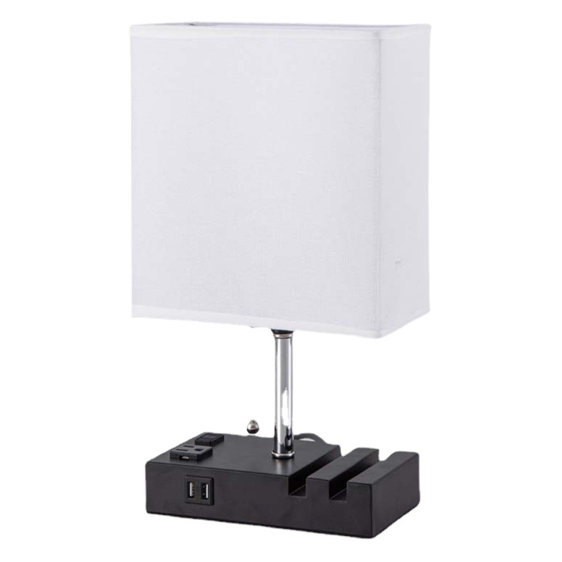 Amazon Explosions USB Fabric Table Lamp Mobile Phone Bracket Table Lamp Study Living Room Bedroom Bedside Table Decorative Table Lamp