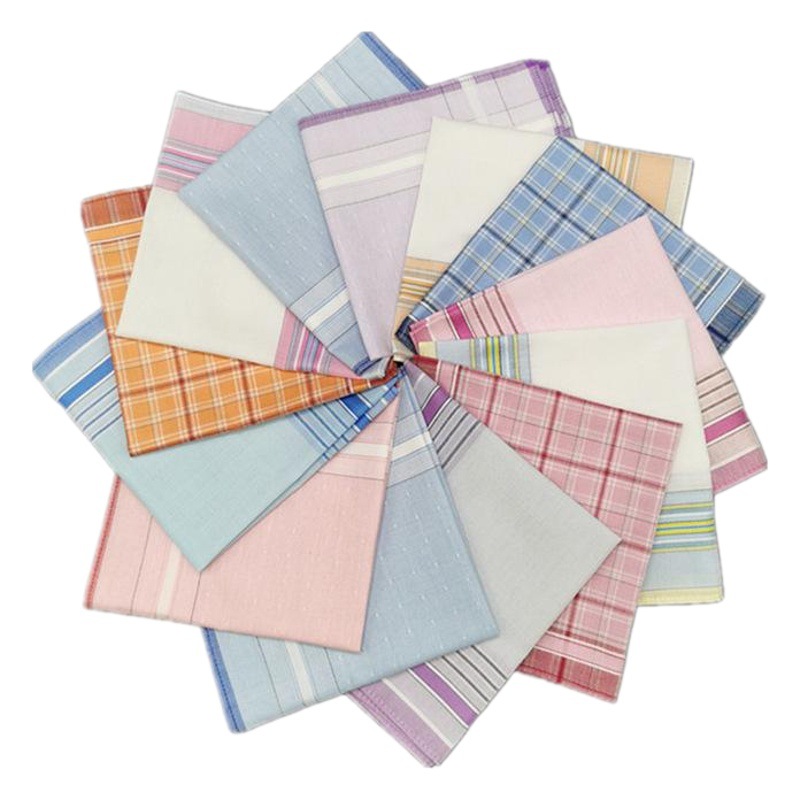 Cotton Small Handkerchief Refreshing and Soft Cotton Sweat-absorbent Women's Handkerchief Men's Handkerchief Vintage Vintage