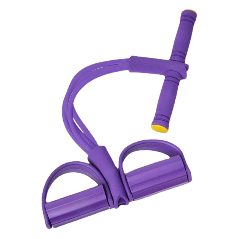 Pedal puller four-tube six-tube supine assistant thin belly yoga pedal puller fitness pull rope