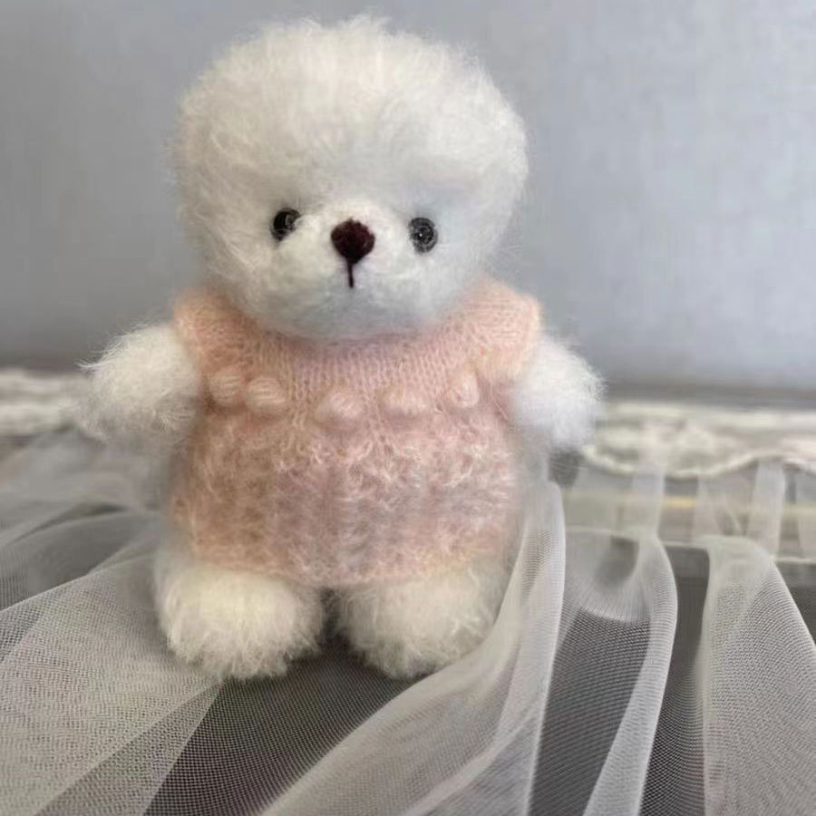 Picture of Autumn and Winter new wool roll Teddy velvet hand-woven DIY hat scarf thread crochet doll material package
