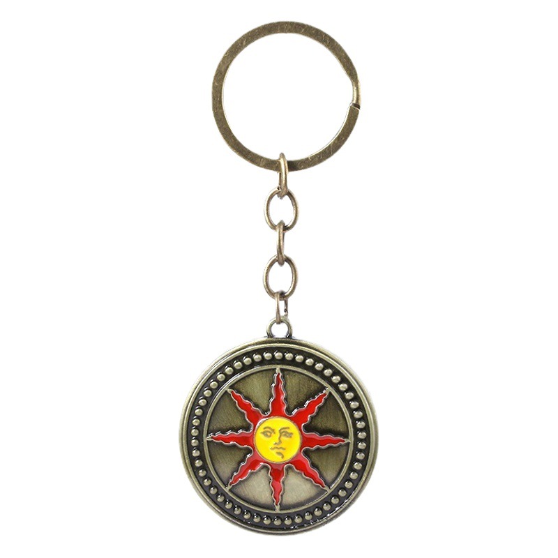 Game peripheral dark soul keychain Sun Knight solar fireproof female alterius pendant