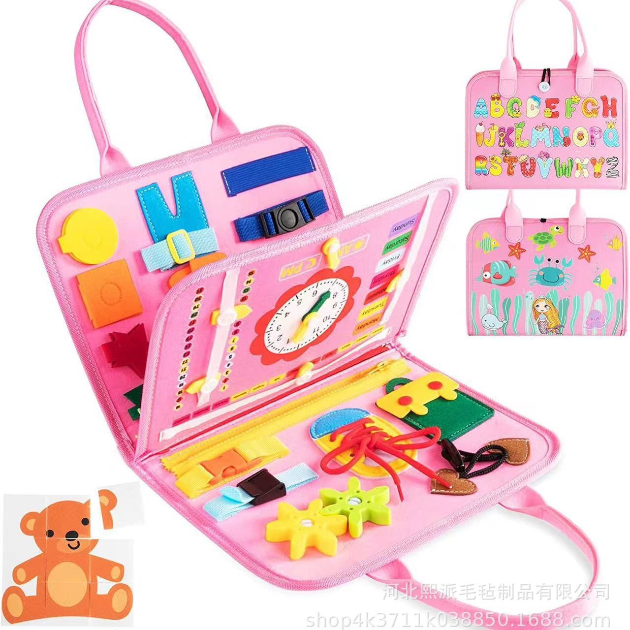 Felt Learning Board Can Provide Cecpc Certification, Montessori Dressing Early Education Board, Busy Board, Early Education and Educational Toys