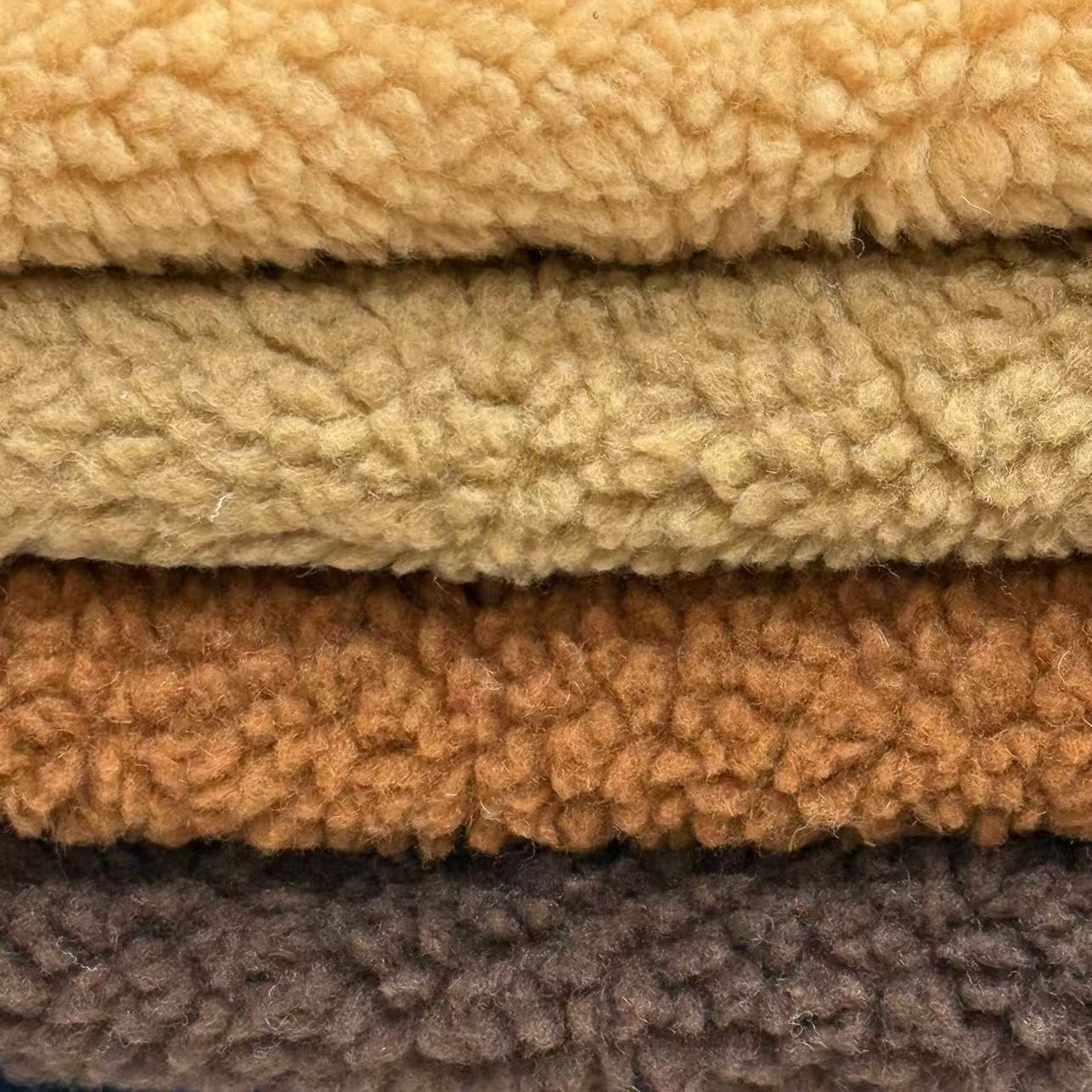 Picture of Spot small grain lambswool plain lambswool autumn and winter warm jacket toys and bags fabric