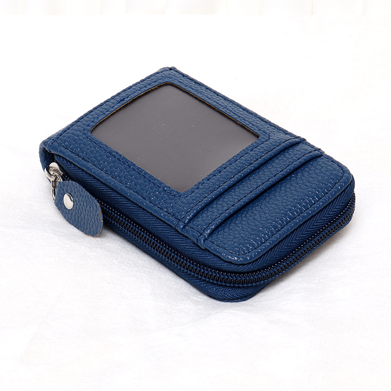 Picture of Cross-Border Organ Multifunctional Card Holder Foreign Trade New Hot Product Multi-Color Anti-Theft Zipper Vertical Short Wallet