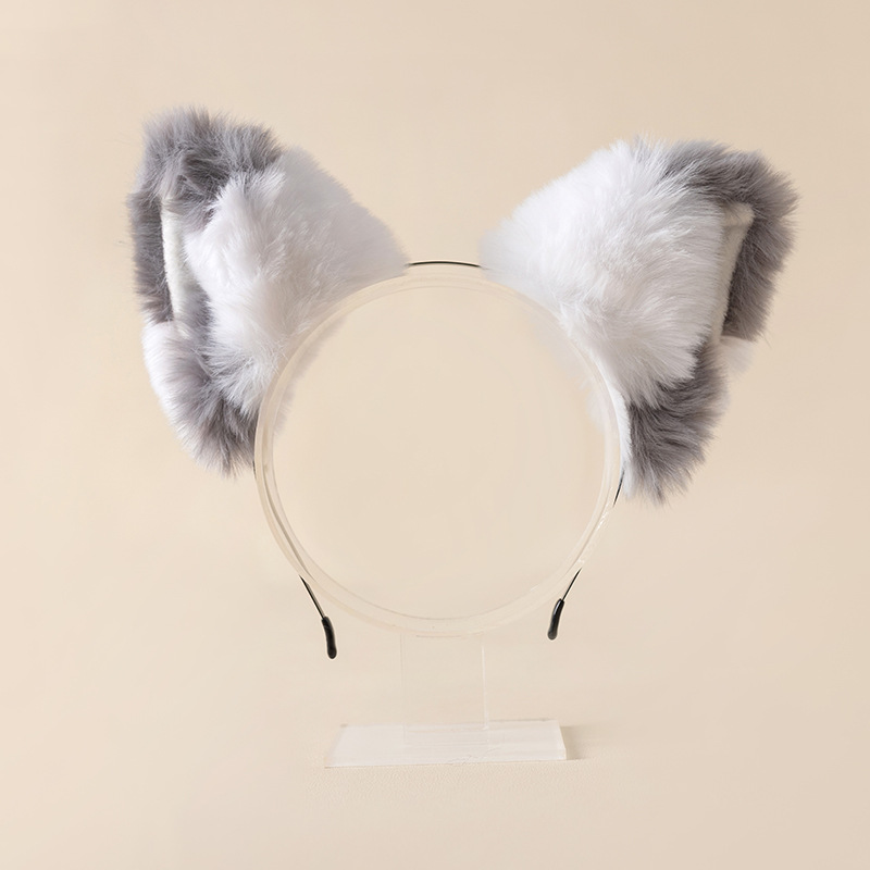 Japanese Cute Plush Cat Ears Bell Bow Lolita Headband Fox Ear Accessories cos Headband