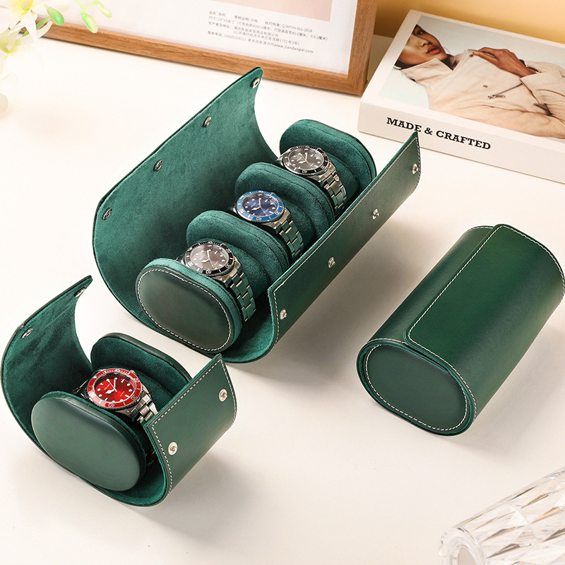 Picture of 2025 New Cross-Border Portable 1 Position 2 Positions 3 Positions Watch Box Pu Leather Watch Storage Box Packaging Box Wholesale