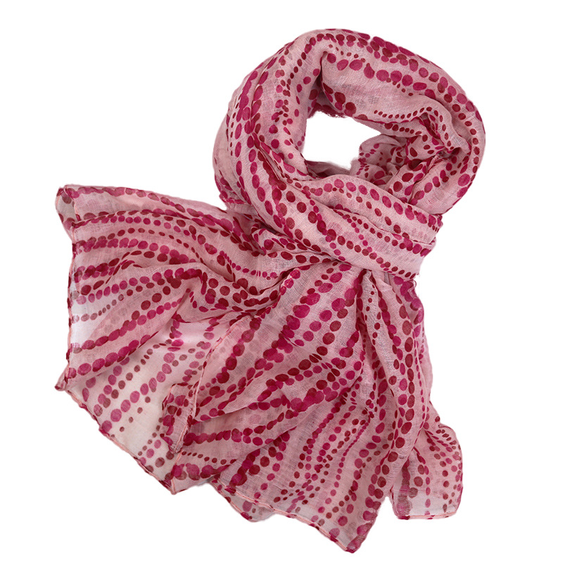 Picture of Simple Temperament Geometric Dot Cotton and Linen Texturous Large Size Spring and Summer Scarf Scarf Women's Autumn and Winter Neck Protection Shawl Scarf