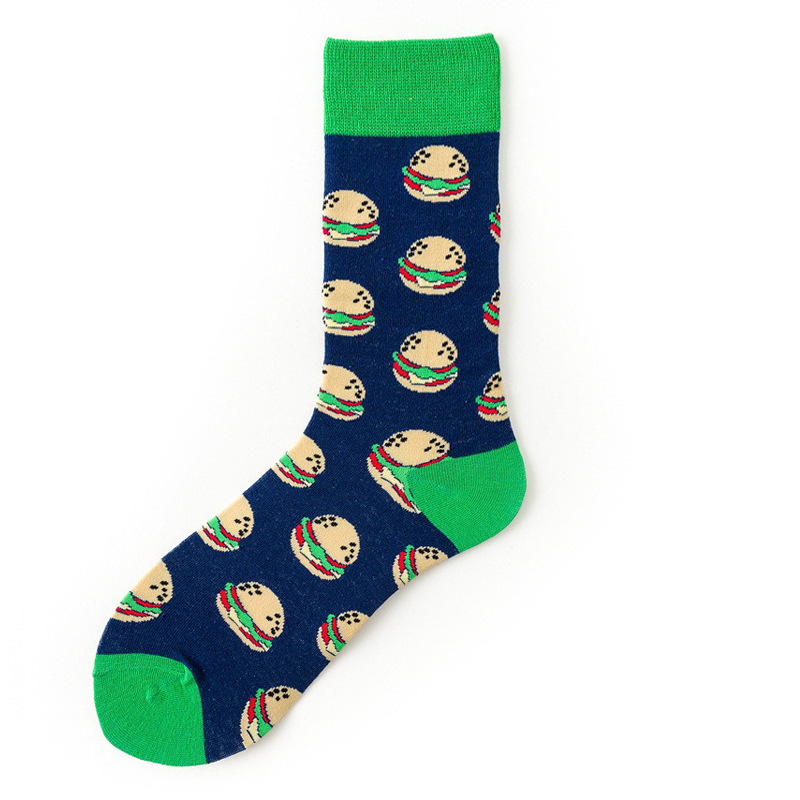 Picture of Mid-Calf Trendy Socks, Fashionable and Comfortable, Elegant Couple Socks, Long Socks for Export, Trendy Oil Painting Style, Jk Internet Celebrity High Socks, Wholesale