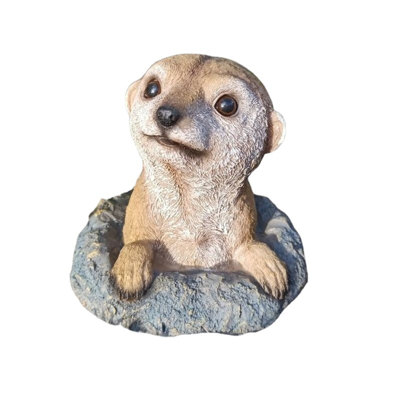 Picture of Outdoor Garden Decoration Courtyard Balcony Layout Ornaments Garden Decoration Simulation Animal Meerkat Meerkat Ornaments