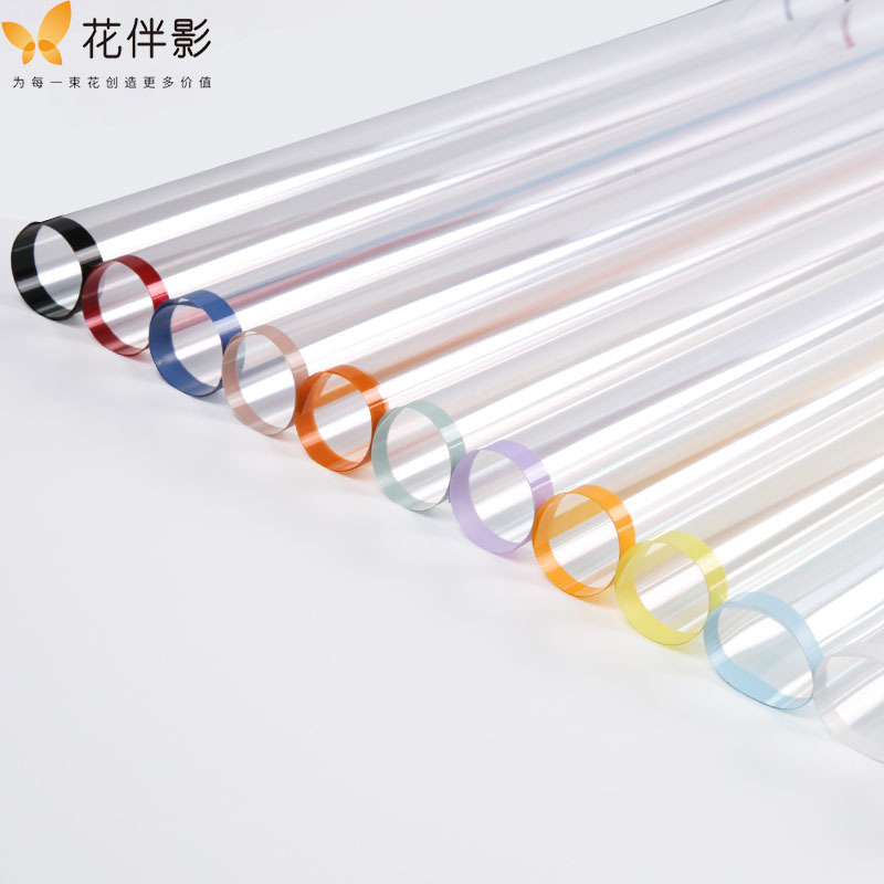 Special offer pampering transparent color frame OPP cellophane waterproof bouquet wrapping paper flower packaging material